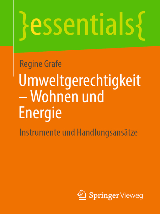 Title details for Umweltgerechtigkeit – Wohnen und Energie by Regine Grafe - Available